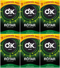 Okey Rötar Normal Geciktiricili Prezervatif 6x20'li