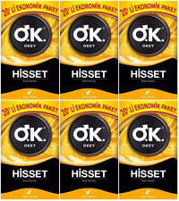 Okey Hisset İnce Prezervatif 6x20'li