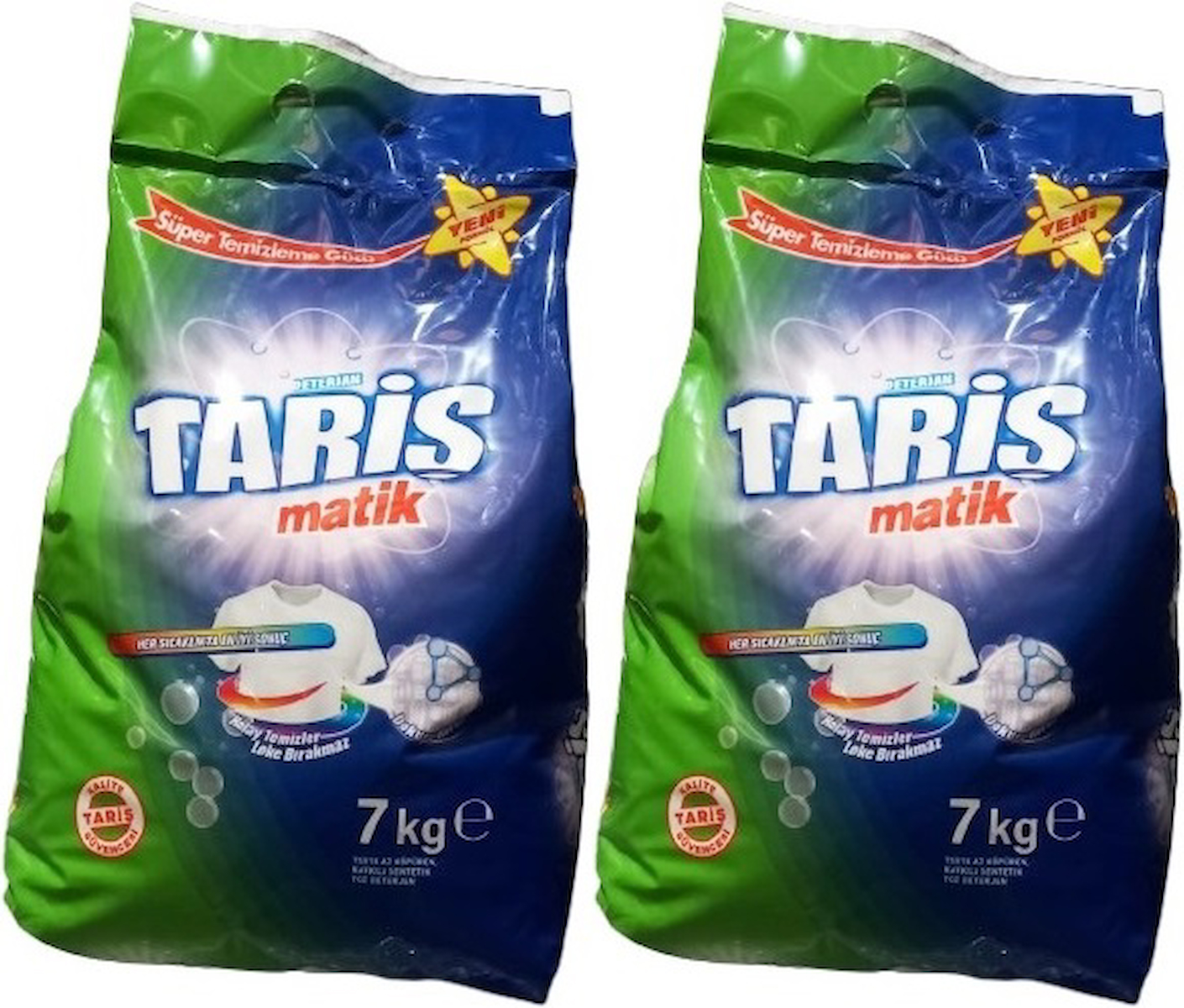 Tariş Matik Renkliler ve Beyazlar İçin 106 Yıkama Toz Deterjan 2x7 kg
