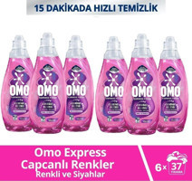 Omo Express Fresh Renkliler ve Siyahlar İçin 222 Yıkama Sıvı Deterjan 1.48 lt