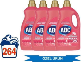 Abc Kolay Ütü Renkliler İçin 264 Yıkama Sıvı Deterjan 4 lt