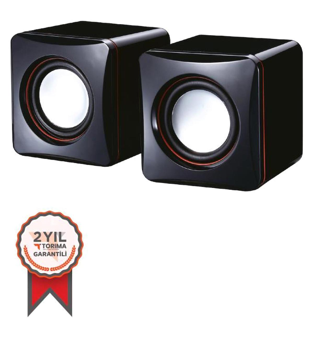 Torima D17 USB Kablolu Mini 1+1 Bilgisayar Hoparlörü