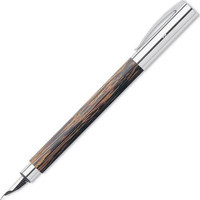 Faber-Castell Ambition Cocos Deri Doldurulabilir M Kahverengi Dolma Kalem