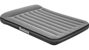 Bestway 67462 Elektrikli Ev Tipi Çift Kişilik Şişme Yatak Gri