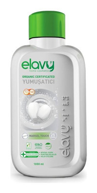 Elavy Organik Beyaz Sabun 25 Yıkama Yumuşatıcı 1 lt
