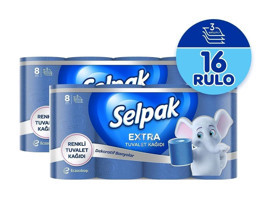 Selpak Extra 3 Katlı Mavi 16'lı Rulo Tuvalet Kağıdı