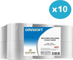 Omnisoft Mini Cimri 2 Katlı İçten Çekmeli 120'li Rulo Tuvalet Kağıdı
