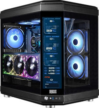 Dragos North Evo Vision RGB 7 Fanlı Siyah Dikey Mid Tower Oyuncu Bilgisayar Kasası