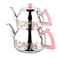 Özkent K-314 Mini Çelik Çaydanlık Pembe