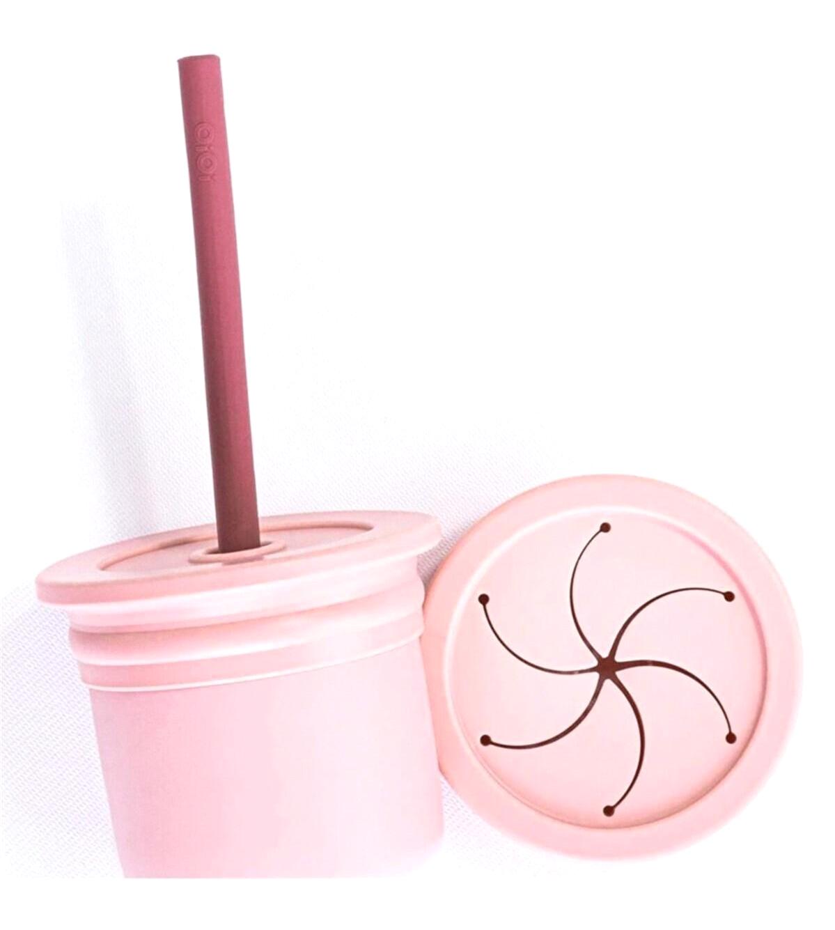 Oioi Ham+Hüp Pipetli Kulpsuz Alıştırma Bardağı Pembe