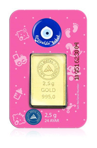 Ahlatcı Kız Bebek 24 Ayar 2.5 gr Gram Altın