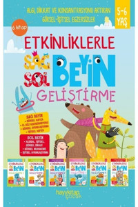 hayykitap Etkinliklerle Sağ Beyin Sol Beyin Geliştirme (5-6 Yaş) 6’lı Set