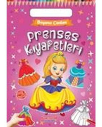 Prenses Kıyafetleri - Boyama Çantam - Renkli Çıkartmalı- Yumurcak Yayınları