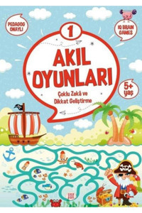 Dokuz Yayınları Akıl Oyunları 1 Çoklu Zekâ Ve Dikkat Geliştirme 5+ Yaş Pedagog Onaylı Okul Öncesi