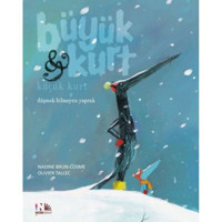 Düşmek Bilmeyen Yaprak-Büyük Kurt ve Küçük Kurt - Nadine Brun-Cosme - Nesin Yayınevi