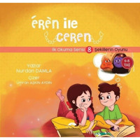 Eren ile Ceren İlk Okuma Serisi 8 - Şekillerin Oyunu - Nurdan Damla - Motto Yayınları
