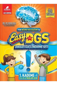 Adeda Yayınları Easy Dikkati Güçlendirme Seti 1. Kademe 3-6 Yaş A