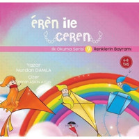 Eren ile Ceren İlk Okuma Serisi 9 - Renklerin Bayramı - Nurdan Damla - Motto Yayınları