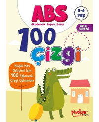 ABS 100 Çizgi - Küçük Kas Gelişimi İçin 100 Eğlenceli Çizgi Çalışması 5 - 6 Yaş - Buçe Dayı - Pinokyo