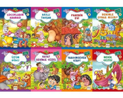 Neşeli Orman Hikayeler Dizisi-8 Kitap Takım Küçük Boy - Bestami Yazgan - Nar Çocuk