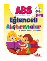 ABS Eğlenceli Alıştırmalar Dil Matematik Dikkat ve Çizgi Etkinlikleri 3 - 4 Yaş - Buçe Dayı - Pinokyo