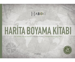 Harita Boyama Kitabı - Haboki Jr.Dünya - 20 Tematik Dünya Haritası - Veli Kural - Mela Yayınevi