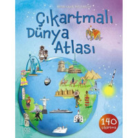 Çıkartmalı Dünya Atlası - Ülkelerin Özellikleri - Alice Pearcey - Fiona Patchett - 1001 Çiçek