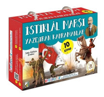 İstiklal Marşı Yazdıran Kahramanlar Seti - 10 Kitap Takım- Damla Yayınevi