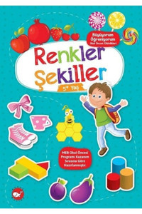 Beyaz Balina Yayınları Renkler Şekiller ( 5 Yaş) - Büyüyorum Öğreniyorum Okul Öncesi Etkinlikleri Tuba Öztürk