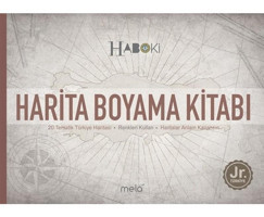 Harita Boyama Kitabı - Haboki Jr.Türkiye - Tematik Türkiye Haritası - Veli Kural - Mela Yayınevi