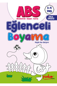 Pinokyo Yayınları AKADEMİK BAŞARI SERİSİ EĞLENCELİ BOYAMA 3-4 YAŞ 32 SAYFA