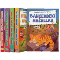Masallarla Değerler Eğitimi Seti-5 Kitap Takım - Bilgenur Çorlu - Yediveren Yayınları