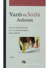 Yazılı ve Sözlü Anlatım - Cahit Kavcar - Ferhan Oğuzkan - Anı Yayıncılık