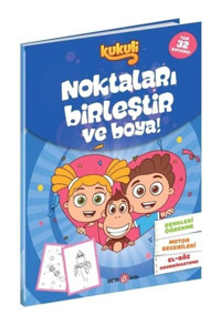 Kukuli - Noktaları Birleştir ve Boya! Mavi Kapak- Beta Kids