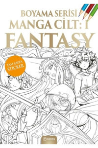 Teras Kitap Manga Boyama Cilt I: Fantasy