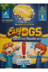 Adeda Yayınları Easy Dikkati Güçlendirme Seti 4. Kademe B 6 9 Yaş 1 Kitap