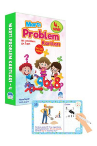 Martı Yayınları 4. Sınıf Problem Kartları Yaz Sil Kalemli