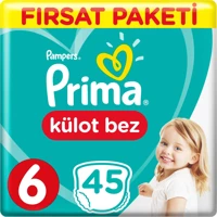 Prima Fırsat Paketi 6 Numara Külot Bebek Bezi 45 Adet