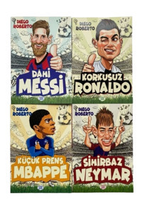 Dokuz Yayınları Dahi Messi - Korkusuz Ronaldo - Sihirbaz Neymar - Küçük Prens Mbappe