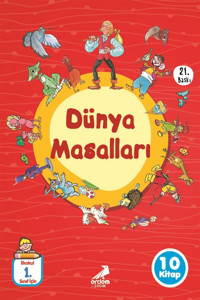 Erdem Çocuk Düz Yazılı Dünya Masalları (10 KİTAP TAKIM) - Kolektif