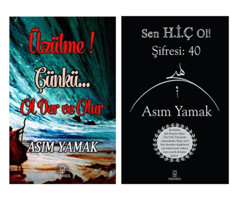 Hermes Yayınları Sen Hiç Ol! Şifresi: 40 / Üzülme! Çünkü... Ol Der Ve Olur - Asım Yamak ( 2 Kitap Set )
