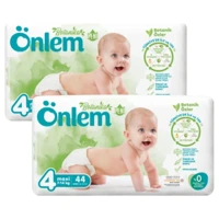 Önlem Botanika 4 Numara Organik Cırtlı Bebek Bezi 2x44 Adet