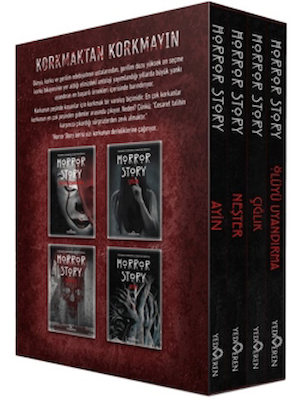 Horror Story Kutulu 4 Kitap Set / Kolektif / Yediveren Yayınları / 9786052694107