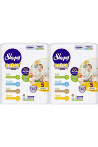 Sleepy Extra Günlük Aktivite 5 Numara Organik Cırtlı Bebek Bezi 160 Adet