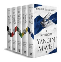 Yangın Mavisi Seti - 5 Kitap Takım - Binnur Şafak Nigiz - Dokuz Yayınları