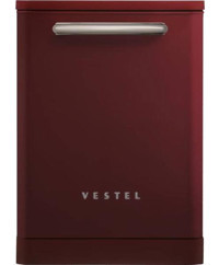 Vestel BM 5011 Retro 5 Programlı E Enerji Sınıfı 13 Kişilik Bordo Solo Bulaşık Makinesi