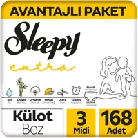 Sleepy Midi Avantajlı Paket 3 Numara Külot Bebek Bezi