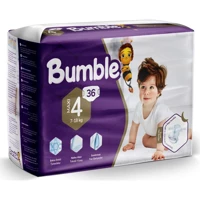 Bumble İkiz Paket 4 Numara Cırtlı Bebek Bezi 36 Adet