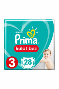 Prima Midi 3 Numara Külot Bebek Bezi 28 Adet