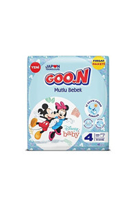 Goon Mutlu Bebek 4 Numara Cırtlı Bebek Bezi 100 Adet